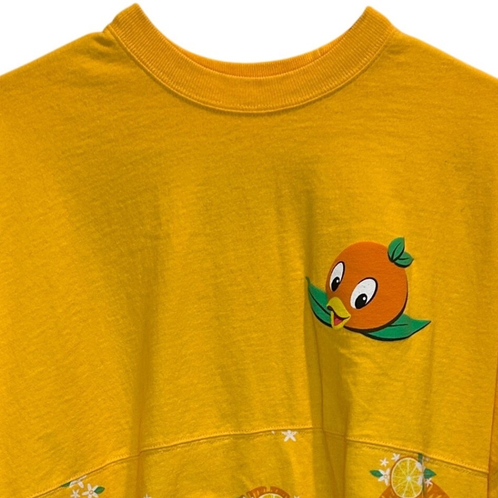 Disney The Original Florida Orange Bird Spirit‎ Jersey Yellow Long Sleeve Medium